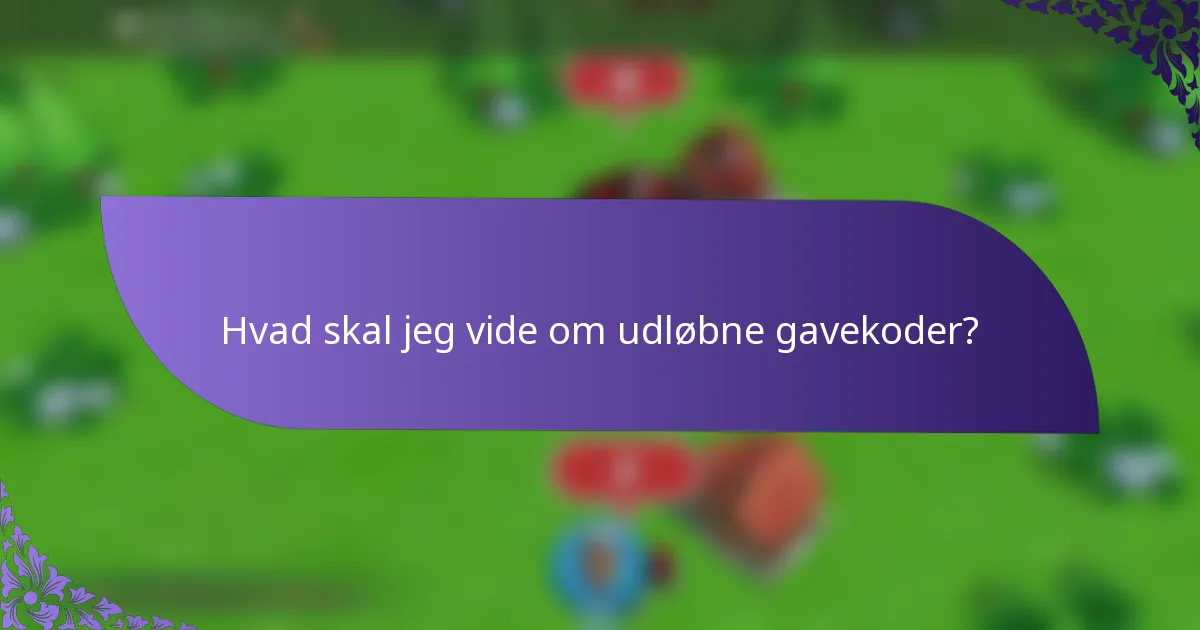 Hvad skal jeg vide om udløbne gavekoder?